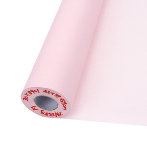 Rouleau de draps jetables médicaux roses 45x30cm imperméables pour usage hospitalier, usage unique, pour examen - Product Image 1