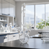 Appareil de génération de vapeur d'acétone en verre DeGao 500 ml, verrerie de laboratoire pour la préparation et la collecte d'échantillons de vapeur