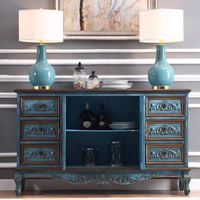 Console de rangement en bois de style rétro américain JINXI pour salon, entrée, chambre, cuisine et salle à manger