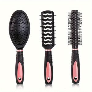Ensemble de brosses de coiffure professionnelles personnalisées pour salon, ensemble de 5 peignes combinés, outil de coiffage pour salon, miroir et support - Product Image 4