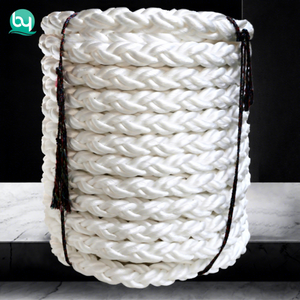 Tùy Chỉnh <span class=keywords><strong>PP</strong></span> Marine Dây 8 Sợi <span class=keywords><strong>20Mm</strong></span> Mịn Bện Màu Trắng Sợi Polypropylene Sợi Neo Dây 100Mtr - Product Image 1
