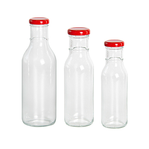 Bouteille en verre ronde de 12 oz de haute qualité pour sauce, idéale pour le <span class=keywords><strong>ketchup</strong></span> - Product Image 5