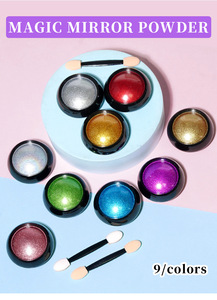 18 Colors Solid Mirror Chrome Nail Powder <b>Magic</b> Pigment Compact Metallic Nail Art Powder for Manicure - Product Image 4