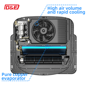 Climatiseur de toit intégré CNDE 12V 24V pour camion et camping-car avec éclairage LED, ventilateur sans balais APU, haute capacité de refroidissement 1 - Product Image 3