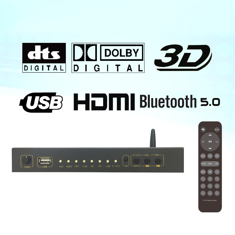 AMPLIFICATORE AUDIO HIFI Bluetooth 5.0 Amplificatore Audio Digitale a 4