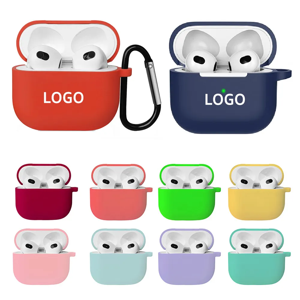 Funda de silicona multicolor para auriculares para AirPod Pro, funda protectora impermeable para auriculares AirPro 1/2/3