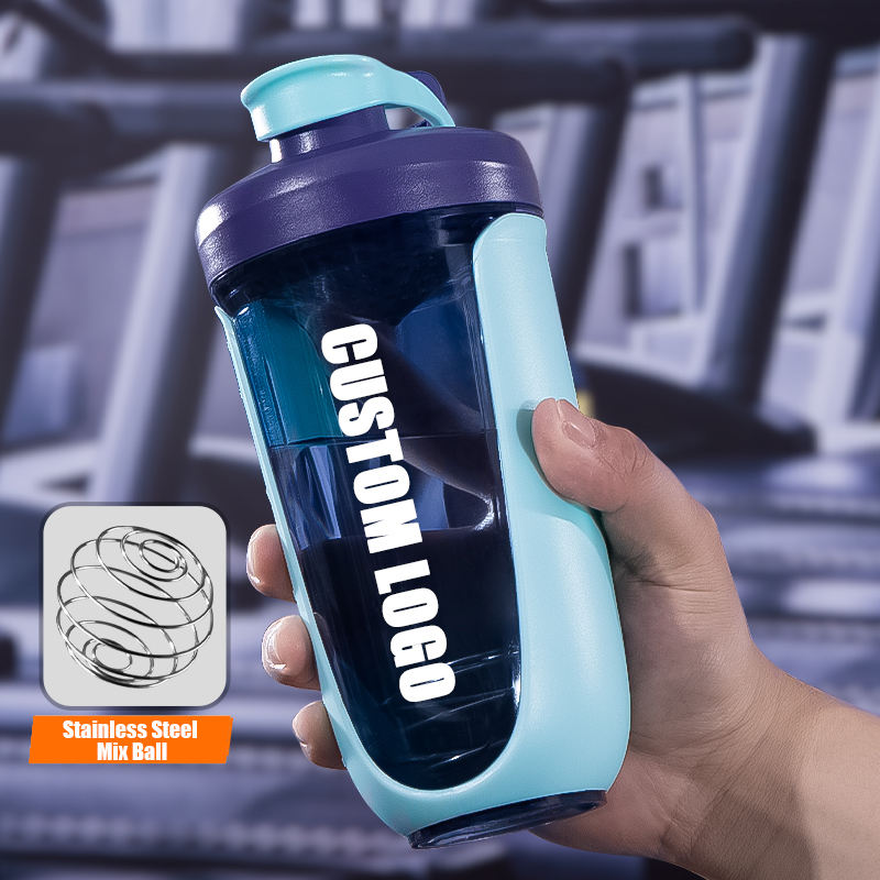 ขวดเขย่า PP 600มล.-สีน้ำเงิน