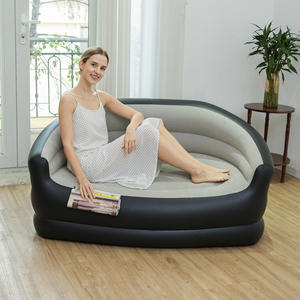 Sofá Cama Inflable Plegable Moderno, Sofá de <span class=keywords><strong>Aire</strong></span> de PVC de Tamaño Doble para Parejas, para Exteriores - Product Image 4