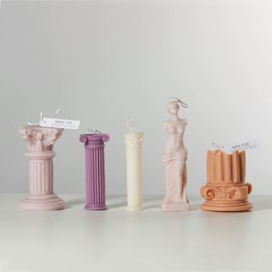 Moule en silicone pour bougies, style européen rétro, colonne romaine, pour la fabrication de bougies, de savons et de créations en plâtre, idéal pour la décoration et les cadeaux. - Product Image 4