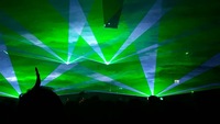 Luz Láser de Animación RGB de 5W, 35kpps, Galvanómetro, Control ILDA DMX, IP65 Impermeable, para Espectáculos en Parques al Aire Libre