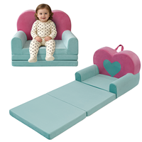 Canapé-lit pour enfants pliable en mousse souple avec un design de dessin animé mignon personnalisé, pour jouer, dormir, amovible, lavable, canapé pour bébé