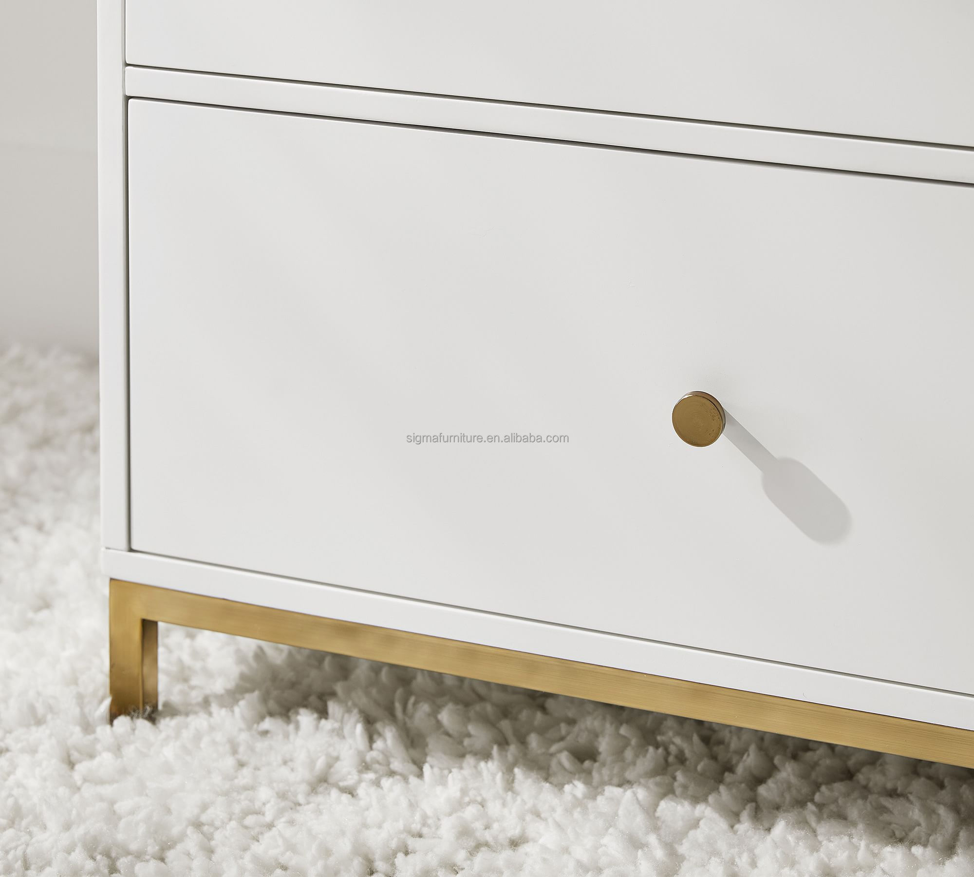 Indoor new design floating dressers 6 drawers bedroom furniture modern style customize
