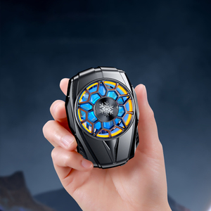 พัดลมระบายความร้อนโทรศัพท์มือถือแบบพกพา ทำจากอะลูมิเนียม พร้อมคลิปชาร์จไร้สายและแผ่นยึดด้านหลังสำหรับเล่นเกม - Product Image 2