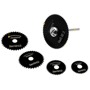 6Pcs <b>Mini</b> HSS <b>Circular</b> <b>Saw</b> Blade Rotary Tool for Metal Cutter Power Tools Drill Mandrel Cutoff 22-44mm Wood Cutting Discs - Product Image 2