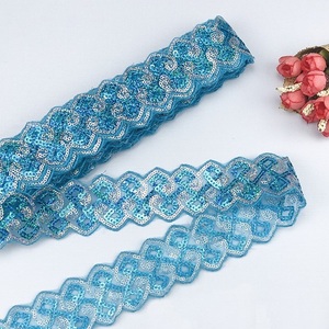 Venda de fábrica baixo silicone 4.5cm, acessórios de vestuário, bordado, renda, lantejoulas, guarnição, aparação - Product Image 3