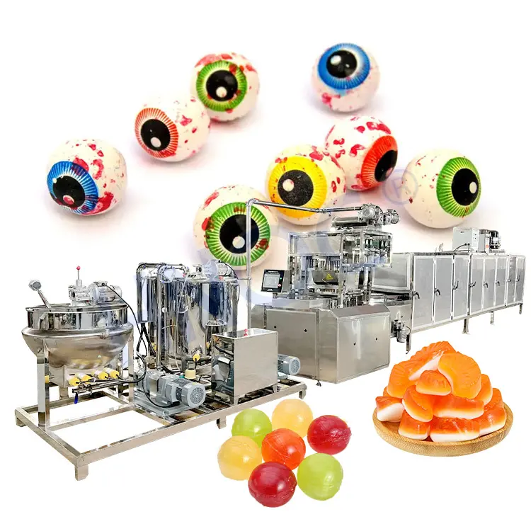 Herstellung Candy Depositor Pour Gelatine Sweet und Center Fill Hard Bean Jelly Candy Make Machine Preis