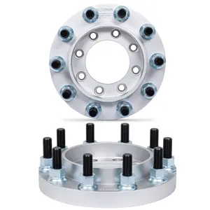 BOTRAK 1.5 "8 Sampai 10 Lug 38Mm 8X170 Sampai 10X285 22.5" 24.5 "Rim Ganda Semi Wheel Adapter Spacer untuk Ford F250 F350