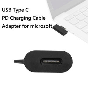 Adaptador de Carga Rápida PD de Tipo C Hembra a Microsoft Surface, <span class=keywords><strong>Convertidor</strong></span> de Carga de Alta Corriente de 3A - Product Image 4