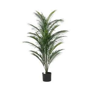 KD5823 kapalı dekoratif yeşil bitkiler beş sandıklar saksı plastik yapay palmiye ağacı
