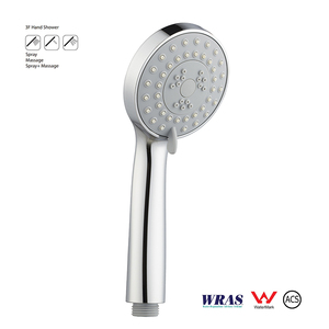 Cabezal de ducha de mano de plástico ABS Con <span class=keywords><strong>3</strong></span> modos de pulverización, certificado ACS/WATERMARK - Product Image 1
