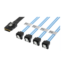 SlimSAS 8i PCIe 4,0 Cable para 8 discos duros de servidor SATA Diseño de cable electrónico Delgado