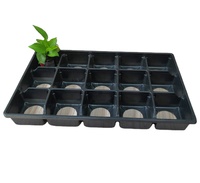 Plateau pour pots de fleurs à 15 trous, plateau personnalisé à 15 alvéoles de 4 pouces pour semis