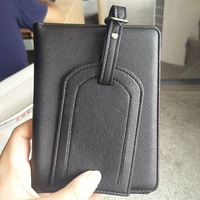 Set Penutup Kartu Kredit, Tempat Paspor, Label Bagasi, Dompet, Kulit PU,  Kustomisasi Pribadi, Perlengkapan Perjalanan