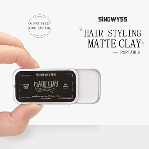 Pâte à cheveux professionnelle, vente en gros, étiquette privée, naturel, mat pour hommes, solide - Product Image 6