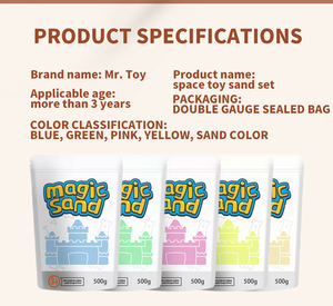 Kit de jeu de sable d'intérieur pour enfants Magic Bee Wax Sand Shape Educational Space Dynamic Sand Build Game Toy - Product Image 2