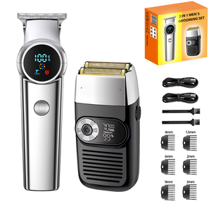 Tondeuse à cheveux rotative sans fil OEM LCD pour barbier, 0 mm, à zéro espacement, pour gravures, rasoir électrique professionnel, étanche IPX7, 1000 mAh - Product Image 5