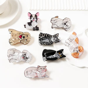 Pinzas para el Cabello con Diseño <span class=keywords><strong>de</strong></span> <span class=keywords><strong>Gato</strong></span> y Cachorro, Accesorios Versátiles para el Cabello con Forma <span class=keywords><strong>de</strong></span> Tiburón para Mujer - Product Image 3