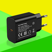 Cargador de pared de carga rápida LVXIANGYUAN 25W, adaptador de corriente PD 3,0, enchufe de la UE, aprobado por CE ROHS para cámaras móviles Samsung OTP