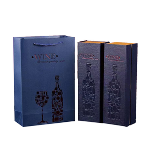 Custom Rectangle Handmade Double Wine <strong>Box</strong> PU Leather <strong>Wood</strong> Leatherette <strong>Tools</strong> Kit <strong>Box</strong> for Champagne Liquor Spirits - Product Image 3
