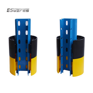 Estantes protectores de almacén apilables amarillos y negros protectores de estantes de almacenamiento de paletas de plástico de alto impacto - Product Image 4