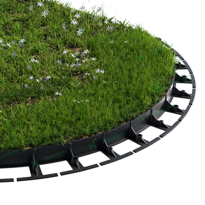 庭や芝生のための黒いプラスチックDIY芝生スナップエッジシステム庭のボーダーとエッジ - Product Image 2