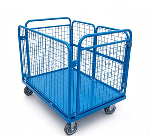 Carretilla Plegable Premium para Mercancías de 500 kg con Puertas Bloqueables de 270 Grados y Ruedas con Freno - Product Image 3