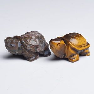 <span class=keywords><strong>Tortuga</strong></span> tallada a mano de alta calidad, animales de cristal, animales pequeños para decoración del hogar, labradorita - Product Image 5