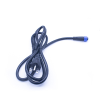 Connecteur d'alimentation M16 auto-bloquant à 3 broches, norme américaine 240V, câble électrique à trois pôles, étanche IP67, assemblage de câbles LED