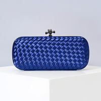 Sac de soirée rétro européen JINGZIYI pour femme, en soie tissée à la main, avec doublure en coton, fermeture à rabat, bandoulière/épaule