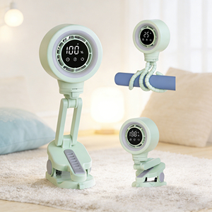 कस्टम ई मोड स्ट्रोलर प्रशंसक शांत ओसिलेशन और डिजिटल डिस्प्ले के साथ बेबी हेटस्ट्रोक को बाहर से रोकता है - Product Image 2