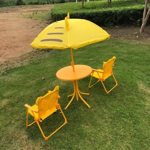Trẻ em bãi biển ghế bốn bộ với bảng và bãi biển Ô đẹp gấp trẻ em Vườn giải trí động vật in ghế Trọng lượng nhẹ - Product Image 5
