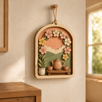 Plaque personnalisée en contreplaqué peuplier découpée au laser pour couronne de fleurs de la Fête des Mères, pour cadeau en gros, conforme CPSC, prête pour l'enregistrement EFiling, DDP
