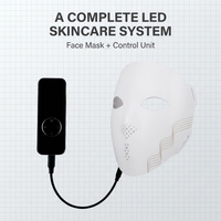 Masque de beauté en silicone avancé doté de sources lumineuses LED infrarouges et visibles 850nm 1072nm