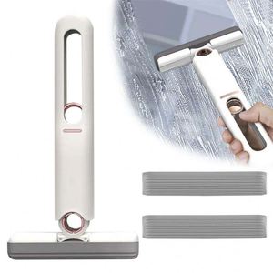 Adjustable Angle Folding Wringing Lightweight <b>Mini</b> Squeeze Mop User-Friendly Car Cleaning <b>Desk</b> Cleaner Window Glass Sponge Mop - Product Image 1