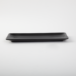 Prix <span class=keywords><strong>moins</strong></span> <span class=keywords><strong>cher</strong></span> Plats <span class=keywords><strong>de</strong></span> couleur noire mate durables A5 100% Assiette <span class=keywords><strong>de</strong></span> restaurant rectangulaire en mélamine pour sushi BBQ <span class=keywords><strong>Fruits</strong></span> <span class=keywords><strong>de</strong></span> <span class=keywords><strong>mer</strong></span> - Product Image 4