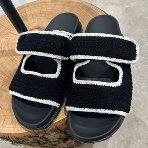 Sandalias de Mujer de Diseño Tejido de Alta Calidad, Sandalias Casuales de Moda, Sandalias Transpirables e Impermeables para Verano y Exteriores - Product Image 4