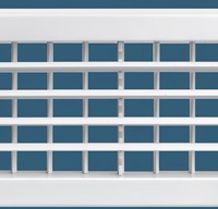 Grille d'aération réglable à double déflection en ABS 1000x125mm pour plafond de système CVC (hôtels, bureaux, magasins, maisons)