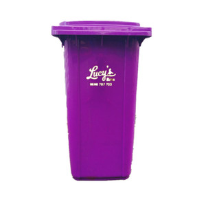 240L Outdoor Plastic Waste <b>Bin</b> Rectangular HDPE Wheeled For Community Use - Product Image 5