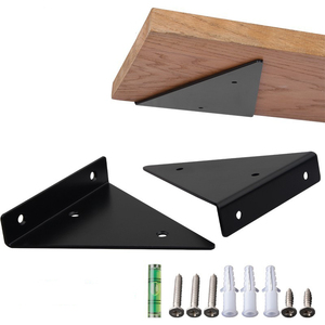 Triangle Floating Shelf Wall Mounted Metal Shelf Support for DIY Wood Wall Storage Floating Shelves - Product Image 4