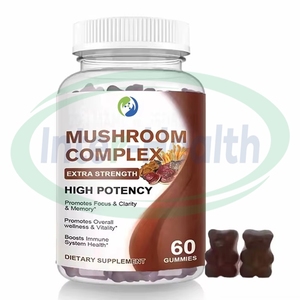Ausreson Private Label Nootropic Suplementos para el cerebro Lions Mane Mushrooms Gummy Organic Mushroom Gummies - Product Image 1